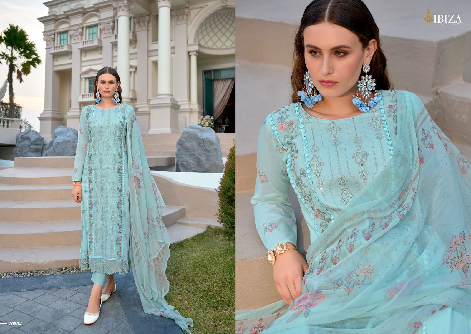 Lavesta By Ibiza Lawn Cotton Digital Printed Salwar Kameez Wholesale Clothing Suppliers In India
